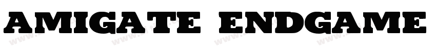Amigate Endgame Regular字体转换